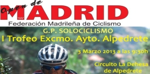 Imagen de la noticia I Trofeo Ayuntamiento de Alpedrete de Ciclismo MTB XC