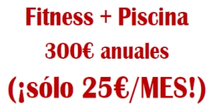 Imagen de la noticia Nueva tarifa anual de 300 EUR para disfrutar del mejor fitness y la piscina de Alpedrete