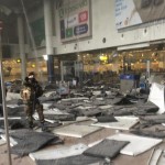 Destrozos en el aeropuerto de Bruselas tras los atentados