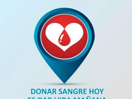 Cartel anunciador Maratón donación de sangre