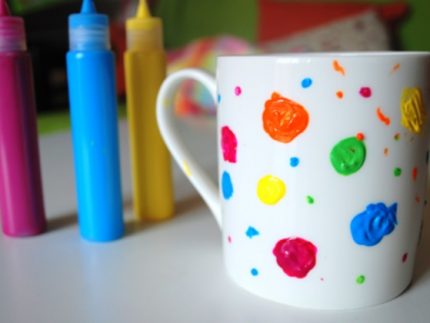 taza pintada a mano