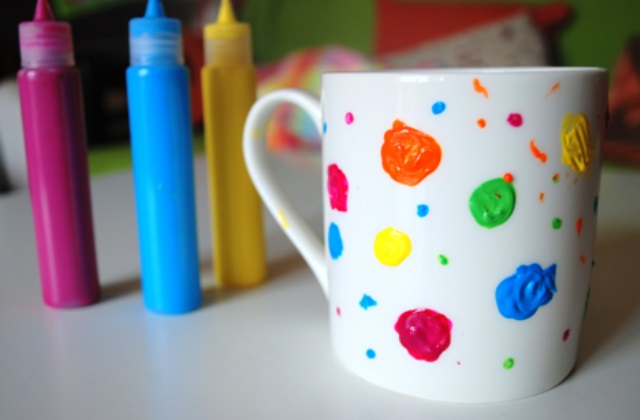 taza pintada a mano