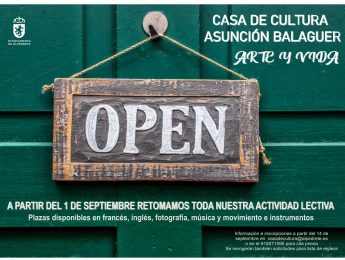 Imagen de la noticia La Casa de Cultura Asunción Balaguer reinicia sus clases el 1 de septiembre